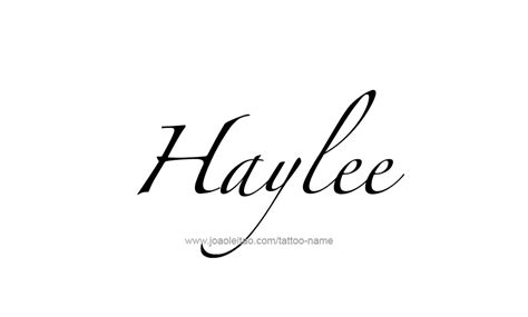 Haylee Name Tattoo Designs | Names, Name tattoos, Name tattoo