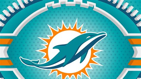 Miami Dolphins Logo In White Blue Background HD Miami Dolphins Wallpapers | HD Wallpapers | ID ...