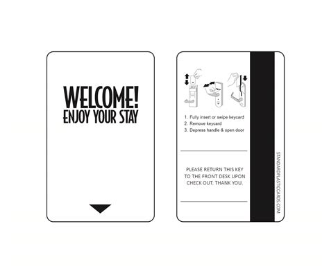 Hotel Key Card Template – Mightyprintingdeals.com