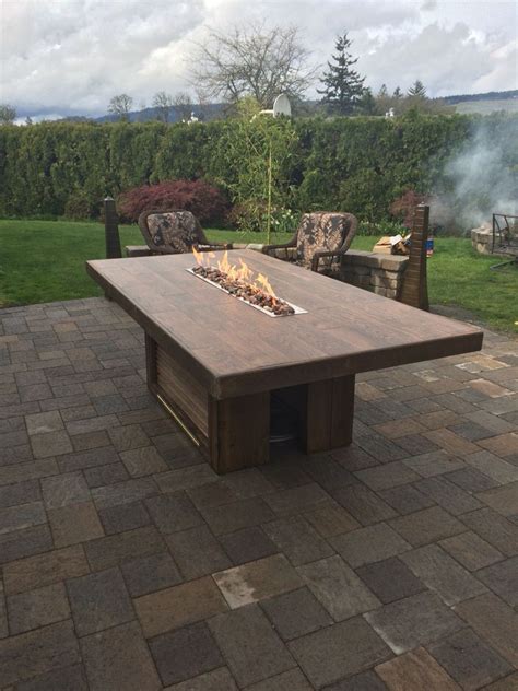 Wood fire pit tables - timekery