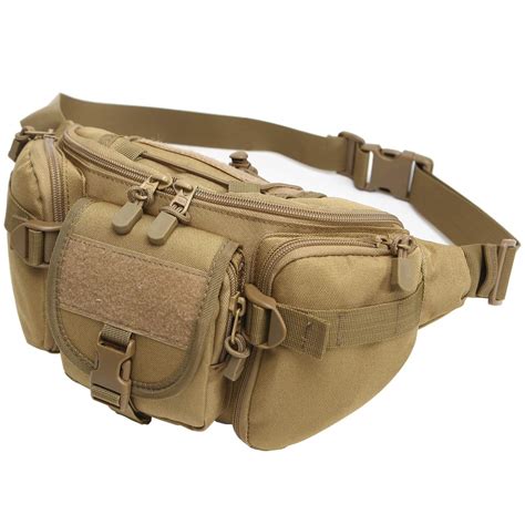 DYJ Tactical Fanny Pack Military Waist Bag Pack Utility Hip Pack Bag with Adjustable Strap ...