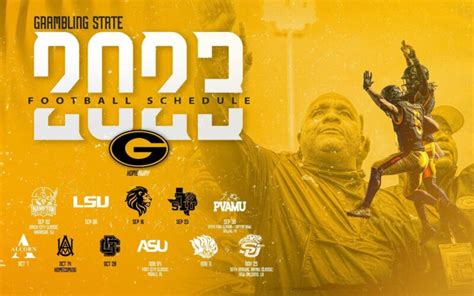 Grambling 2023 football schedule - Pinch News