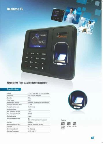 Biometric Attendance Machine at best price in Mohali by Touch Tec | ID: 4003987062