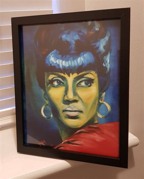 Original Oil Painting Fan Art Uhura Star Trek High Quality Print 8x10 ...