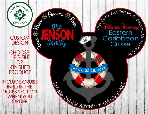 DISNEY CRUISE MAGNET Personalized Disney Cruise Magnet Cruise