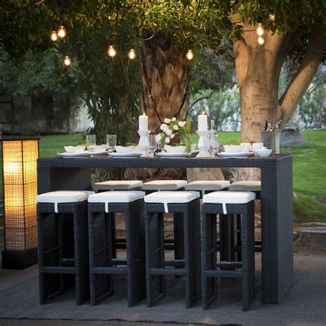 Outdoor Bar Height Dining Table And Chairs - Pin By Anabella On Back Yard Ideas | Bodenewasurk