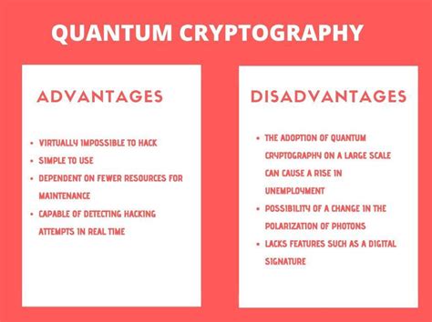 What Are The Advantages And Disadvantages Of Using Quantum Cryptography? - Capa Learning