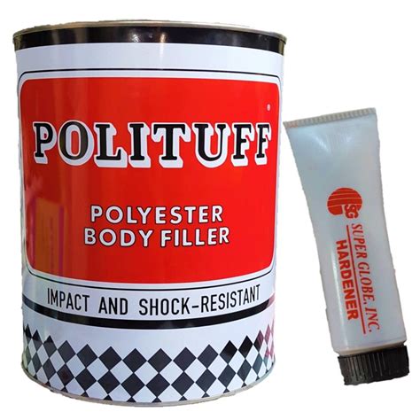 Polituff Polyester Body Filler with Hardener - 1L | Shopee Philippines