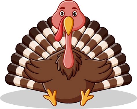 Cute turkey cartoon sitting 9766999 Vector Art at Vecteezy