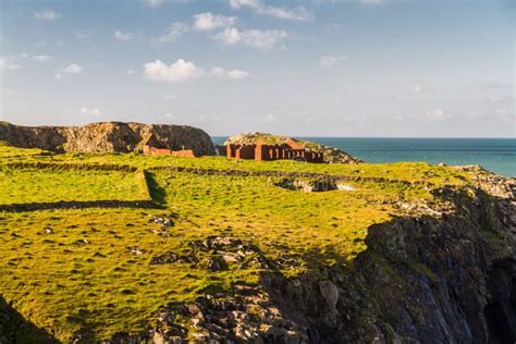 Wales West Coast Near Porthgain. Stock Image - Image of derelict, brick: 101657229