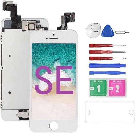 Accessories Cell Phones & Accessories Compatible with iPhone 5SE Screen Replacement Digitizer ...