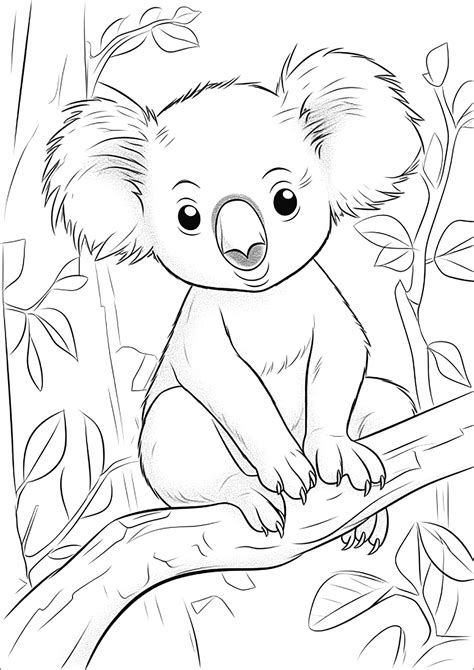 Koala Coloring Pages 45 Free Printables Coloringall | Porn Sex Picture