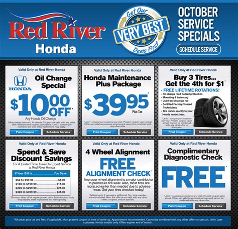 Red River Honda Service Specials