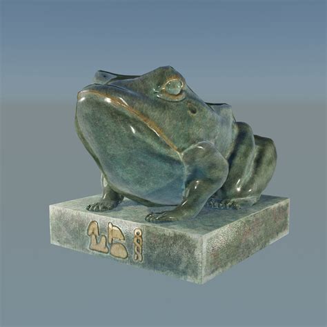 3D model KeK Frog Meme Statue GameReady VR / AR / low-poly OBJ FBX BLEND