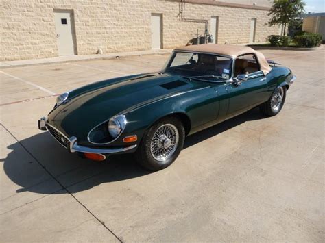 1972 Jaguar XKE Convertible Roadster V12 Green for sale