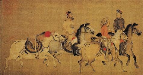 A court on horses: Khitan painting | Chinese art painting, China art ...