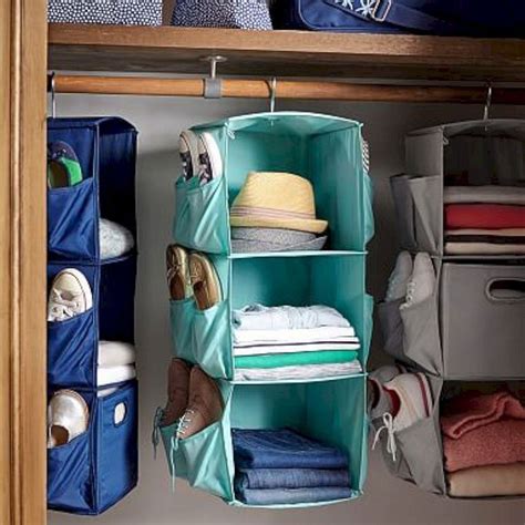 Best Camper Storage Ideas That Will Make You A Happy Camper 21 - HOMEFULIES | Hanging closet ...