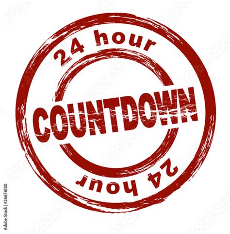 24 hour Countdown / vektor Stock Vector | Adobe Stock