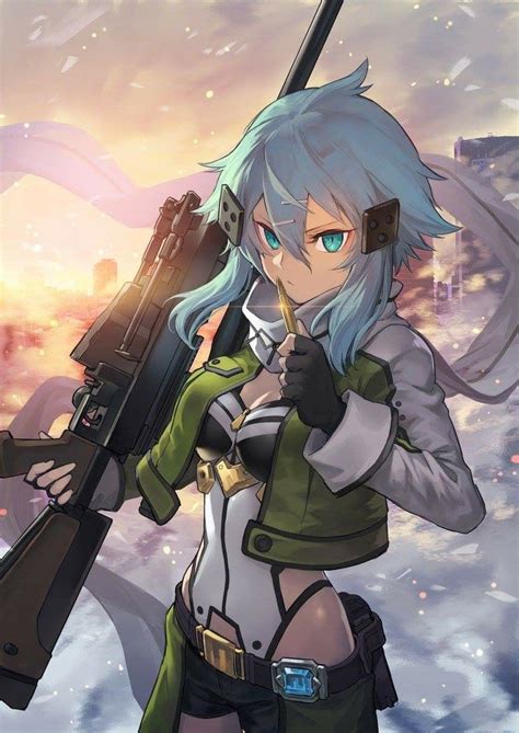 #sao #sinon #anime #fanart | Sword art online asuna, Sword art, Character art