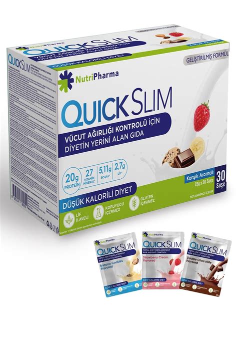 NUTRIPHARMA Quick Slim Kilo Verme Amaçlı Öğün Yerine Geçen Shake Fiyatı, Yorumları - Trendyol