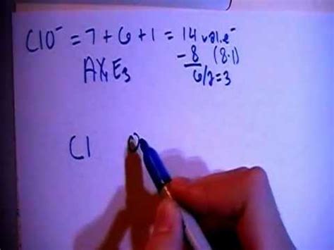 Hypochlorite Ion ClO - Lewis Dot Structure - YouTube