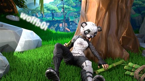 "A quick afternoon snack" Panda Team Leader Background [Blender 2.8] : r/FortNiteBR