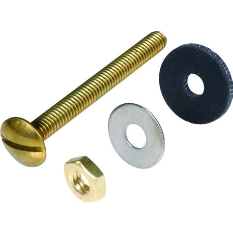 Toilet Tank Bolts And Nuts 5/16" X 3" Solid Brass Package Of 10 | HD Supply