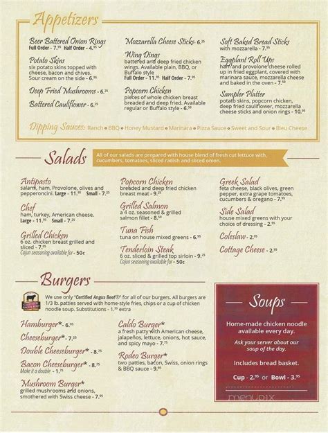 Menu of Monte's Family Restaurant in Harrison, MI 48625