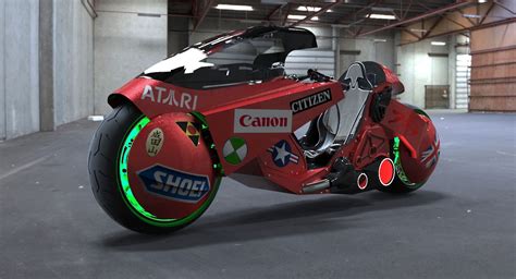 akira bike 3d model