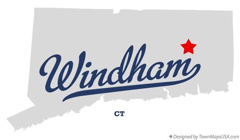 Map of Windham, CT, Connecticut