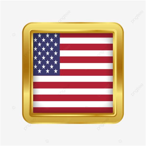 Usa Flag, Usa Badge Flag, Usa Pin Flag, Us Usa Badge PNG and Vector with Transparent Background ...