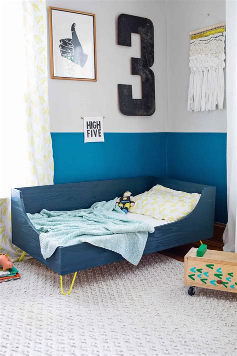 Modern Toddler Bed DIY - A Beautiful Mess