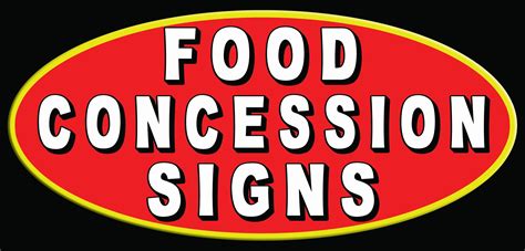 food concession signs