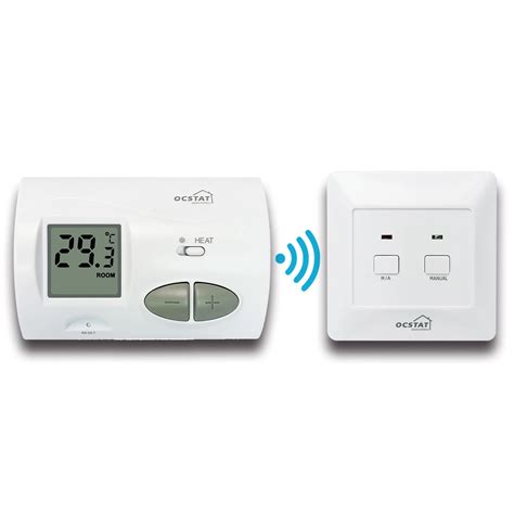 Room Digital Wireless Battery Operated Thermostat With Central Heating ...