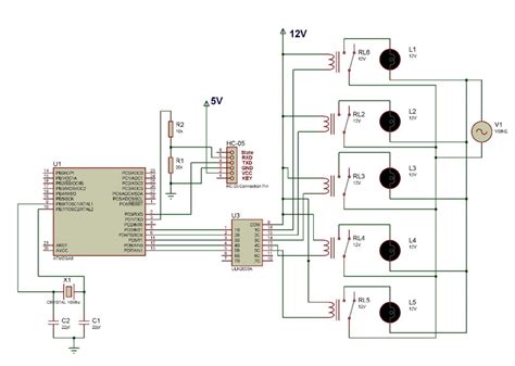 Circuit diagram of the microcontroller board. | Download Scientific Diagram