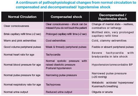 Image result for compensated shock vs. decompensated | Nursing notes, Shock, Tech school