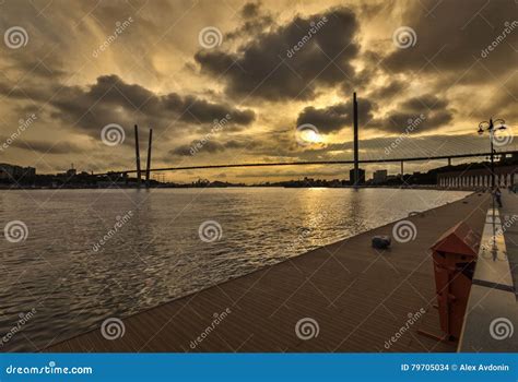 Sunset Over the Golden Horn. Stock Photo - Image of fallen, quay: 79705034