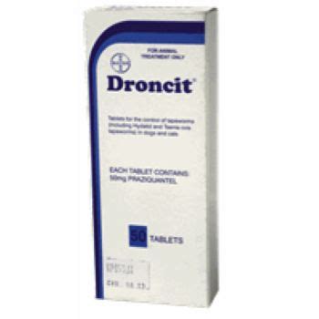 Droncit for dogs 50mg ( 50 in a box) ( sold as 5 sleeves of 10 tablets ) My Vet - New Zealand's ...