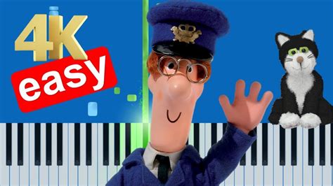 Postman Pat Theme Song (Easy) Piano Tutorial 4K Chords - Chordify