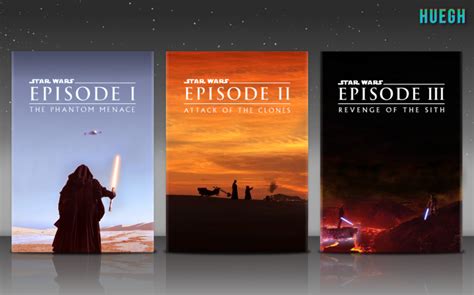 Star Wars - The Prequel Trilogy Movies Box Art Cover by Huegh