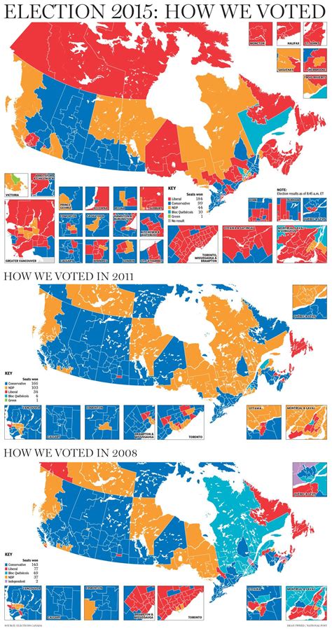 Canadian election results 2019: A riding-by-riding map of the vote ...