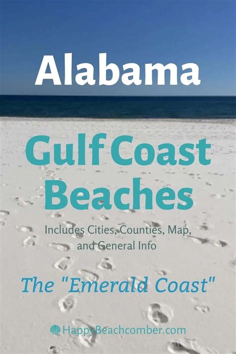 Alabama Beaches [Includes Cities, Counties & Map]