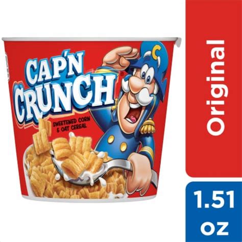 Cap'N Crunch® Breakfast Cereal Original Flavor Corn & Oat Cereal Cup, 1 ...