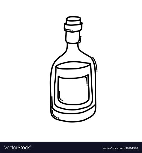 Liquor Bottle Drawing