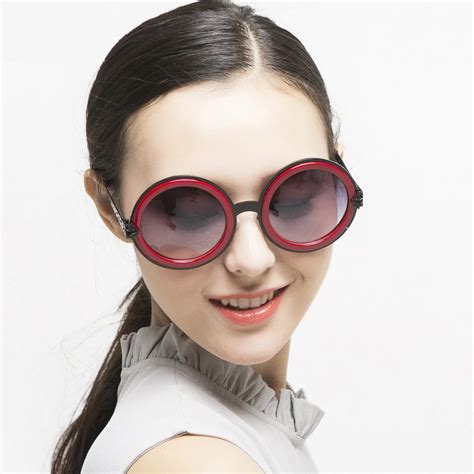 Fashion 2018 Big Round Sunglasses Women Brand Designer Vintage Arrow ...