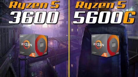 Ryzen 5 5600G vs. Ryzen 5 3600 | Test in 8 Games - YouTube