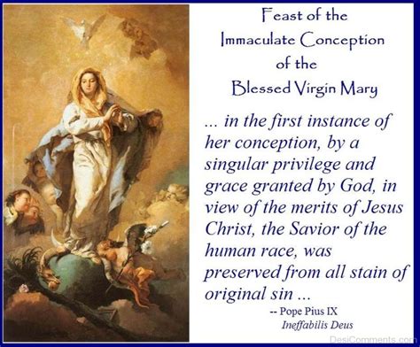 Feast of the Immaculate Conception Of The Blessed Virgin Mary - Desi ...