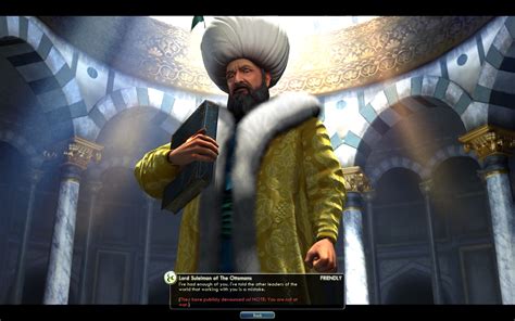 Image - Suleiman publicly denounces you (Civ5).jpg | Civilization Wiki ...