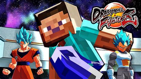 Dragon Ball FighterZ PC Mods: Minecraft Steve Mod Gameplay (ALL COSTUMES & CUSTOM SKINS) - YouTube