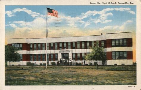 Leesville High School Louisiana Postcard